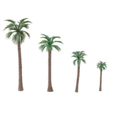 Maxbell 10pcs Model Coconut Palm Trees 1/100 11cm