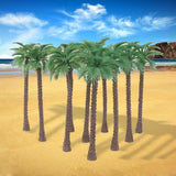 Maxbell 10pcs Model Coconut Palm Trees 1/100 11cm
