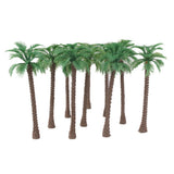 Maxbell 10pcs Model Coconut Palm Trees 1/100 11cm