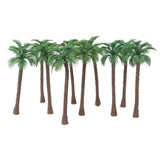 Maxbell 10pcs Model Coconut Palm Trees 1/100 11cm