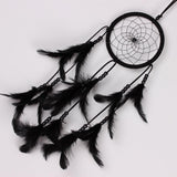Maxbell Handmade Black Feather with Beads Dream Catcher Wall Hanging Decoration