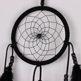 Maxbell Handmade Black Feather with Beads Dream Catcher Wall Hanging Decoration
