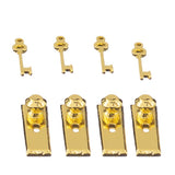 Maxbell 8 Set Dolls House Miniature Door Lock w.Keys & Knocker Mail Slot Letter Box