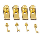 Maxbell 8 Set Dolls House Miniature Door Lock w.Keys & Knocker Mail Slot Letter Box