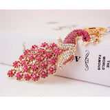 Maxbell Crystal Peacock Charm Keyring #4
