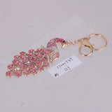 Maxbell Crystal Peacock Charm Keyring #4