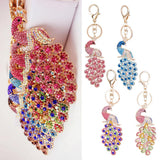 Maxbell Crystal Peacock Charm Keyring #4