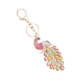 Maxbell Crystal Peacock Charm Keyring #2