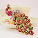 Maxbell Crystal Peacock Charm Keyring #2