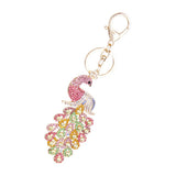 Maxbell Crystal Peacock Charm Keyring #2