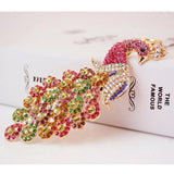 Maxbell Crystal Peacock Charm Keyring #2