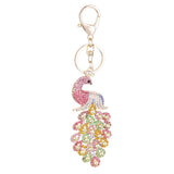 Maxbell Crystal Peacock Charm Keyring #2