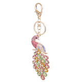 Maxbell Crystal Peacock Charm Keyring #2