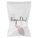 Maxbell Crystal Peacock Charm Keyring #1