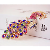 Maxbell Crystal Peacock Charm Keyring #1