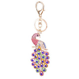 Maxbell Crystal Peacock Charm Keyring #1