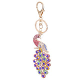 Maxbell Crystal Peacock Charm Keyring #1