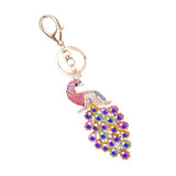 Maxbell Crystal Peacock Charm Keyring #1