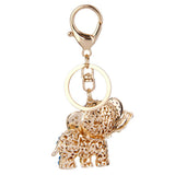 Maxbell Crystal Elephant Charm Keyring - Purple