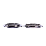 Maxbell 2psc Chrome Plated Screened Sound Hole Inserts for Dobro Resonator Guitar