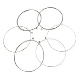 Maxbell 6pcs Electric Guitar Strings Nickel Alloy Wound Silver White E101