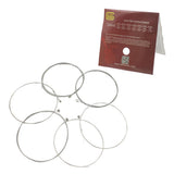 Maxbell 6pcs Electric Guitar Strings Nickel Alloy Wound Silver White E101