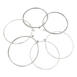 Maxbell 6pcs Electric Guitar Strings Nickel Alloy Wound Silver White E101