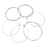 Maxbell 6pcs Electric Guitar Strings Nickel Alloy Wound Silver White E101