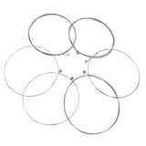 Maxbell 6pcs Electric Guitar Strings Nickel Alloy Wound Silver White E101