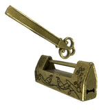 Maxbell Retro Chinese Old Style Carved Bird/Password Padlock Lock with Key for Case