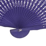 Maxbell 3x Vintage Wood Hollow Out Carved Hand Fan Foldable Fan Folding Pocket Fan
