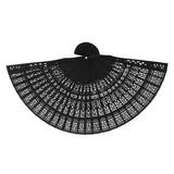Maxbell 3x Vintage Wood Hollow Out Carved Hand Fan Foldable Fan Folding Pocket Fan