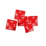 Maxbell 5 x Multi Sided Dice Set D8 Dungeons & Dragons TRPG Games Roleplay Toy Red - Aladdin Shoppers