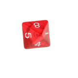 Maxbell 5 x Multi Sided Dice Set D8 Dungeons & Dragons TRPG Games Roleplay Toy Red