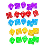 Maxbell 5 x Multi Sided Dice Set D8 Dungeons & Dragons TRPG Games Roleplay Toy Red - Aladdin Shoppers