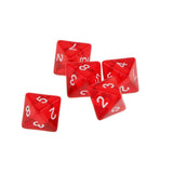 Maxbell 5 x Multi Sided Dice Set D8 Dungeons & Dragons TRPG Games Roleplay Toy Red - Aladdin Shoppers