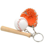 Ball W/ & Glove Keyring Key Chain For Baseball Lovers Fans Gift Orange - Aladdin Shoppers