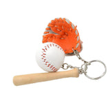 Ball W/ & Glove Keyring Key Chain For Baseball Lovers Fans Gift Orange - Aladdin Shoppers