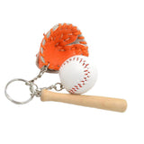 Ball W/ & Glove Keyring Key Chain For Baseball Lovers Fans Gift Orange - Aladdin Shoppers
