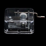 Maxbell Hand Crank Music Box Movement Play Love Story - Silver