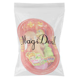 Maxbell Orange Plastic Bathtub with Baby Doll Bath Toy Set