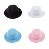 Maxbell 2 Pieces 1:12 Scale Dollhouse Miniature Bowler Doll Hat Kids Prented Toys