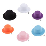 Maxbell 2 Pieces 1:12 Scale Dollhouse Miniature Bowler Doll Hat Kids Prented Toys