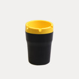 Maxbell Portable Cylinder Plastic Car Ashtray Black