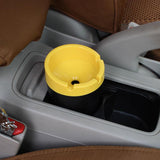 Maxbell Portable Cylinder Plastic Car Ashtray Black