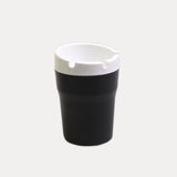 Maxbell Portable Cylinder Plastic Car Ashtray Black