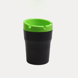 Maxbell Portable Cylinder Plastic Car Ashtray Black