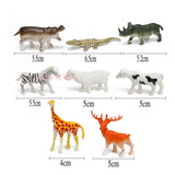 Maxbell Maxbell 68pcs Plastic Wild Animals Farm Yard Model Figure Kit