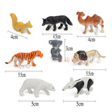 Maxbell Maxbell 68pcs Plastic Wild Animals Farm Yard Model Figure Kit