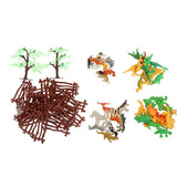 Maxbell Maxbell 68pcs Plastic Wild Animals Farm Yard Model Figure Kit